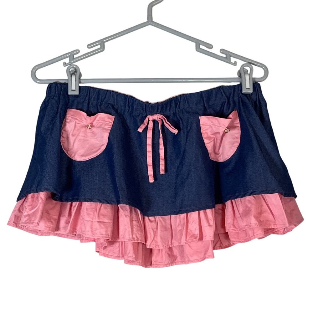 Dolls Kill My Lifes Simple Micro Mini Skirt Womens XL Trickz N Treatz Cosplay